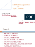 Pancreatic Islet Cell Transplantation For Type-1 Diabetes: Dr.G.Sudhakara Rao Sir