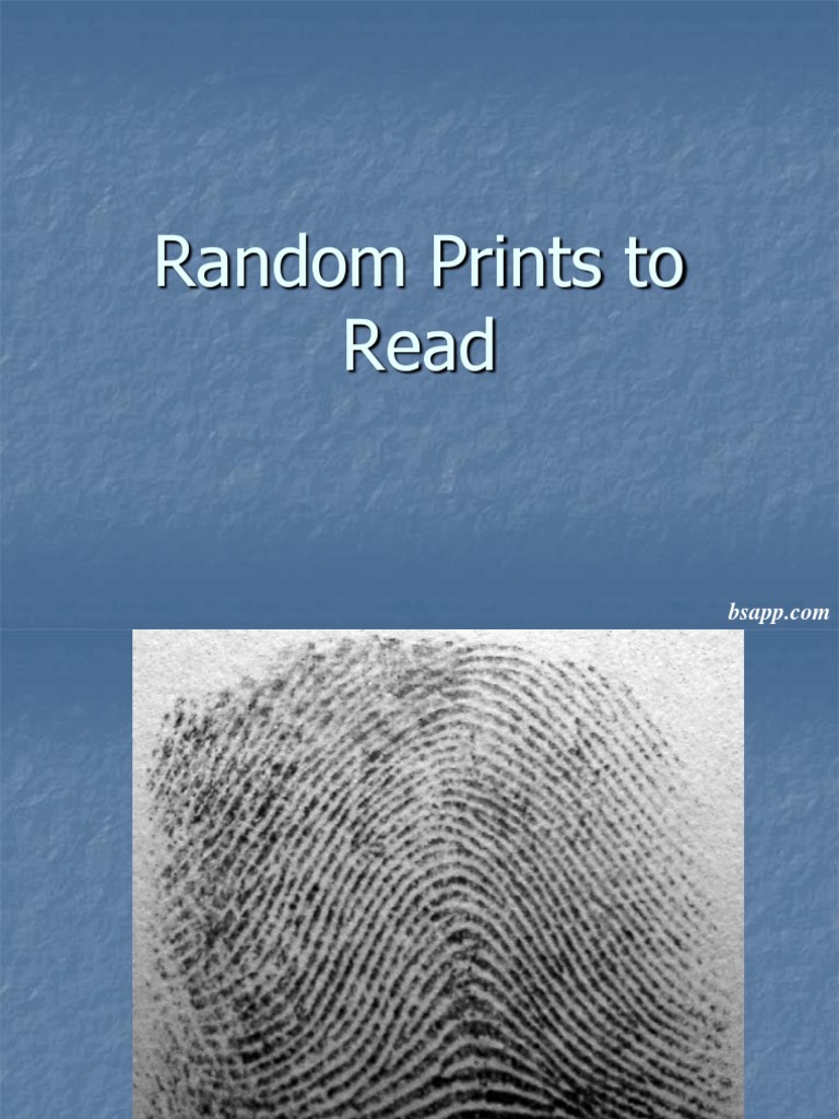 Random Prints To Read | PDF