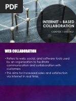 Internet - Based Collaboration: Chapter 1 Lesson 2