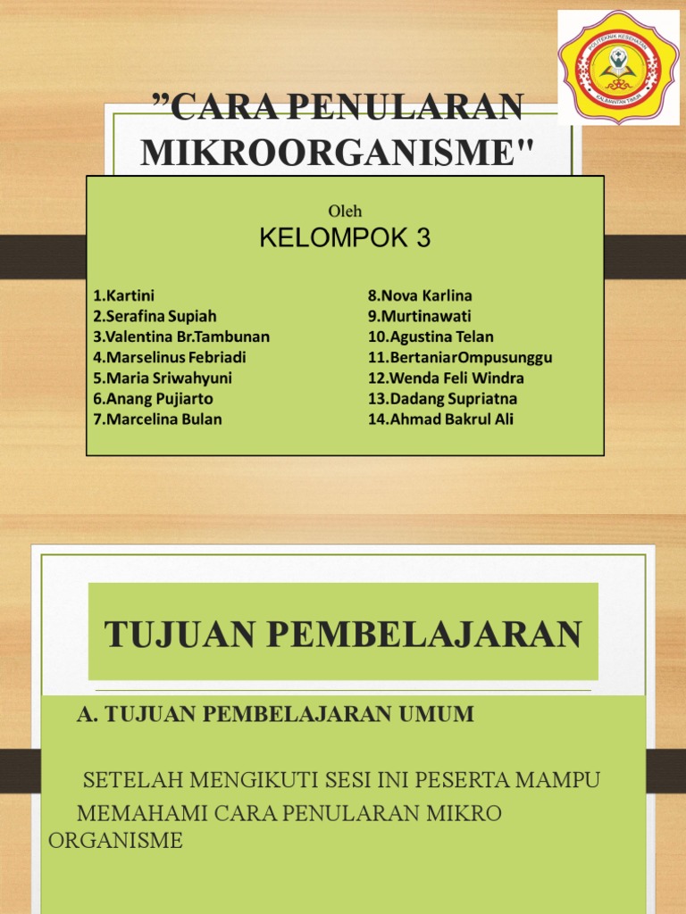 Cara Penularan Mikroorganisme KLMPK 3 | PDF | Sains & Matematika