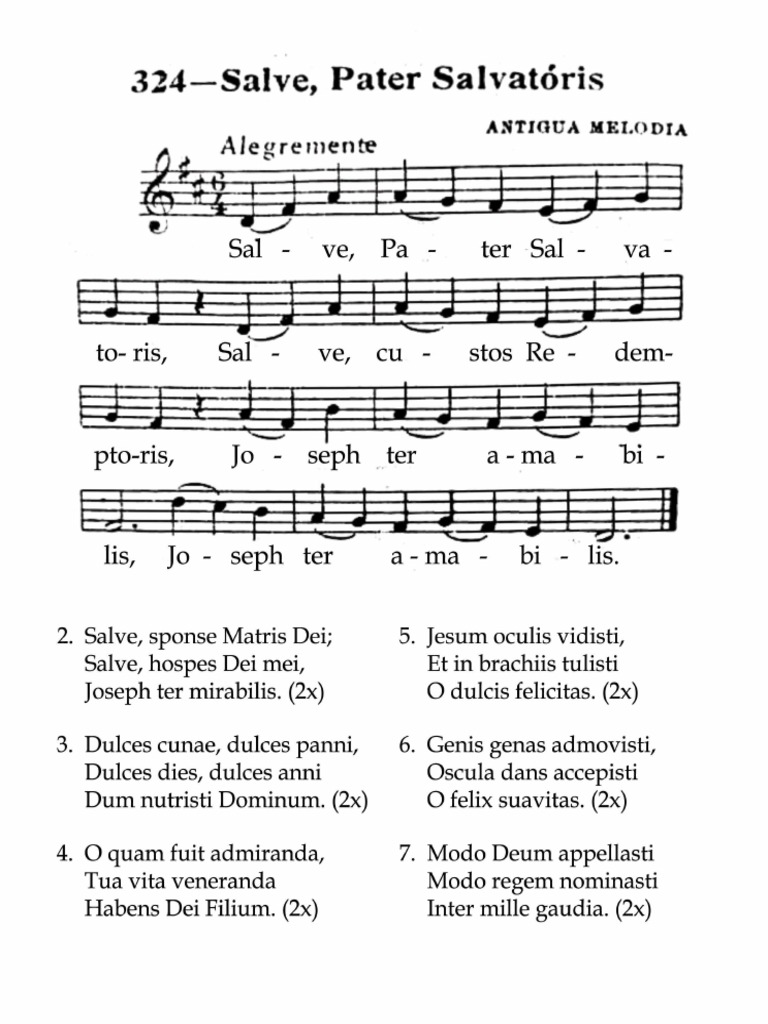 Salve Pater Salvatoris | PDF