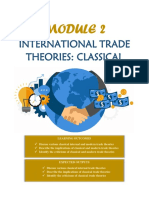 Classical Trade Theories Module