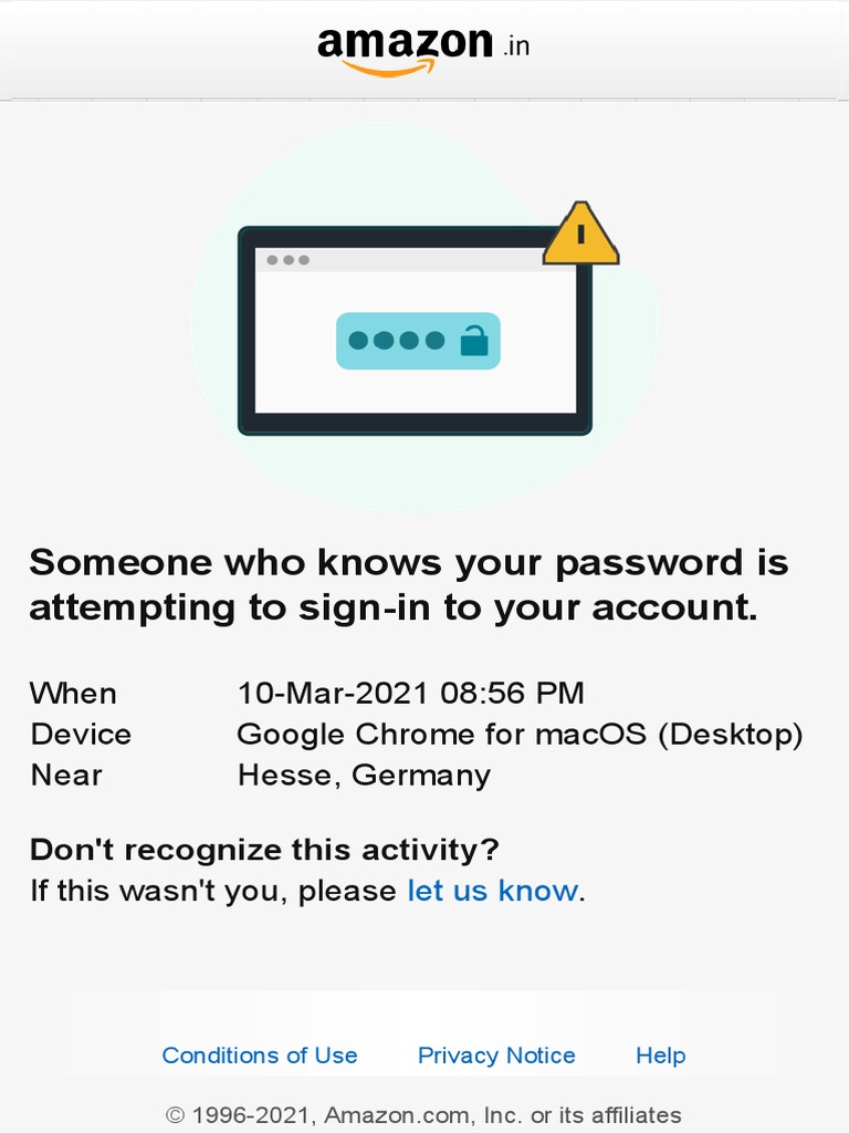Someone Who Knows Your Password Is Attempting To Sign-In To Your ...