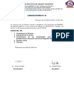 CONVOCATORIA No 01