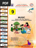 Grade 9 MUSIC Q4 Module 2 Week 7 8