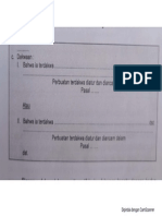 Format Surat Dakwaan Alternatif