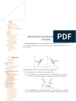 Crecimiento y Decrecimiento de Una Funcion