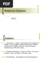 Database Technologies Unit2