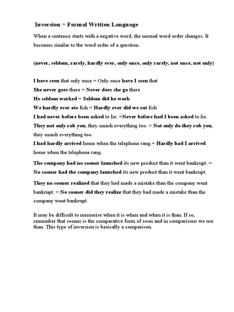 Inversion | PDF