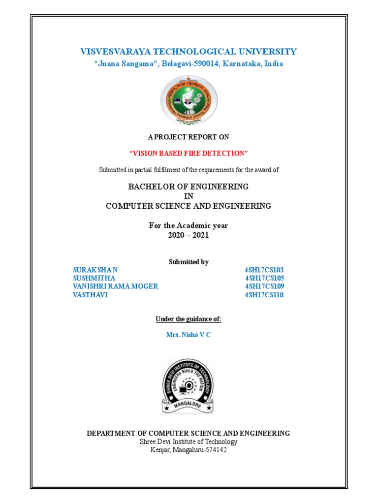 Vision-Based Fire Detection Project Report | PDF | Computer Vision ...