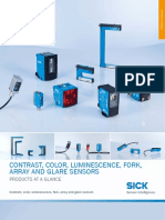 Product Segment Overview Registration Sensors Contrast Color Luminescence Fork Array and Glare Sensors Products at a Glance en Im0066707