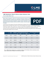 LME Insight LME Aluminium West to East as Asian influence rises