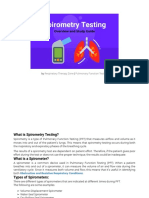 Spirometry Testing - What Is A Spirometer