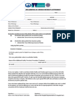 Declaration When Patient Has No Insurance Policy:: PPN Network - Declaration by Patient/Patient'S Attendant