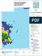 Detailed Landslide and Flood Hazard Map of Dapa, Surigao Del Norte, Philippines 4220-Iii-2 Cabawa Quadrangle