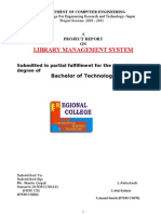 Library Management System: Bachelor of Technology