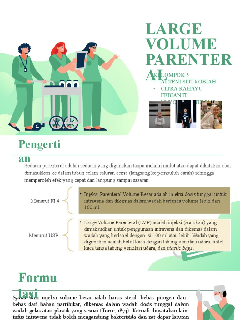 Injeksi Parenteral Volume Besar: Panduan | PDF