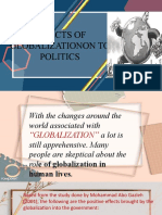 Contemporary World PPT in Effects of Globalization To Politics