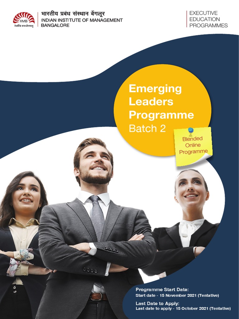 Emerging Leaders Programme (Blended Online Programme) - Batch 2 | PDF ...