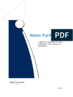 Water Purification Focus on Distillation