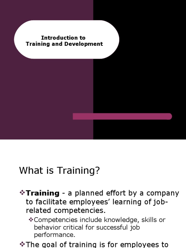 Effective Training and Development Strategies | PDF | Competence (Human ...