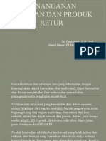 Materi PENANGANAN KELUHAN DAN PRODUK RETUR - Jumat