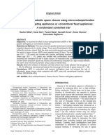 Comparison of orthodontic space closure using micro-osteoperforation and passive self-ligating appliances or conventional fixed appliances: A randomized controlled trial