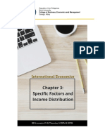 Chapter 3 - Specific Factors and Income Distribution