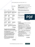 Intermediate Mid-Course Test (Units 1-5) : Listening