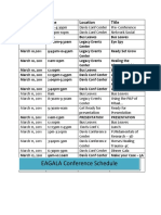 EAGALA Conference Schedule