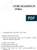 Agriculture Seasons in India