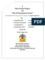 Payroll Management System Micro-Project Report