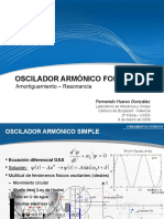 Oscilador Armónico Forzado: Amortiguamiento - Resonancia