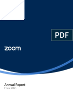 Zoom FY21 Annual Report - IR Page