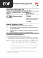 Stigma and Discrimination Assignment