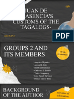 GROUP 2 Customs of The Tagalogs