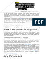 What Is The Principle of Progression in Weight Training