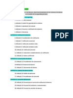 Esquema Normativa Sobre Fucionamiento de Los Sistemas de Alarma.