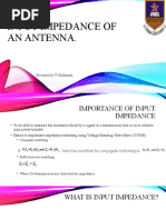 Input Impedance of An Antenna