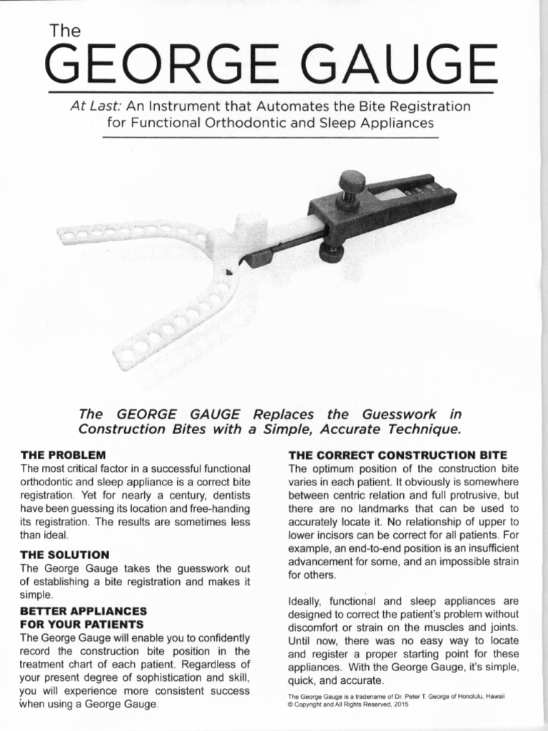 George Gauge Instructions | PDF
