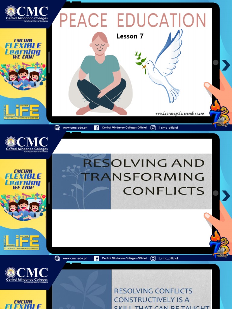 Educ 114 Lesson 7 Resolving And Transforming Conflicts Pdf