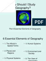 Six Essential Elements of Geography