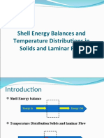 Shell Energy Balances and Temperature Distribution in Solids and Laminar Flows