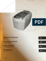 Brotbackautomat 104929, Manual