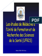 Etudes Medecine UFR2S PR DIAGNE