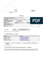 Programa Antropología Filosófica II USAL 2021