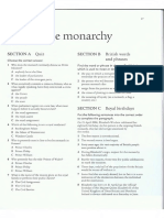 The Monarchy: Section A Quiz SECTION B British Words and Phrases