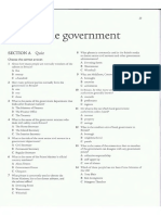 The Government: Section A Quiz