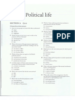 Political Life: Section A Quiz