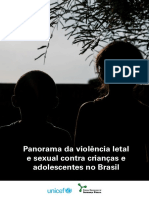 Panorama Da Violência Letal e Sexual Contra Crianças e Adolescentes 